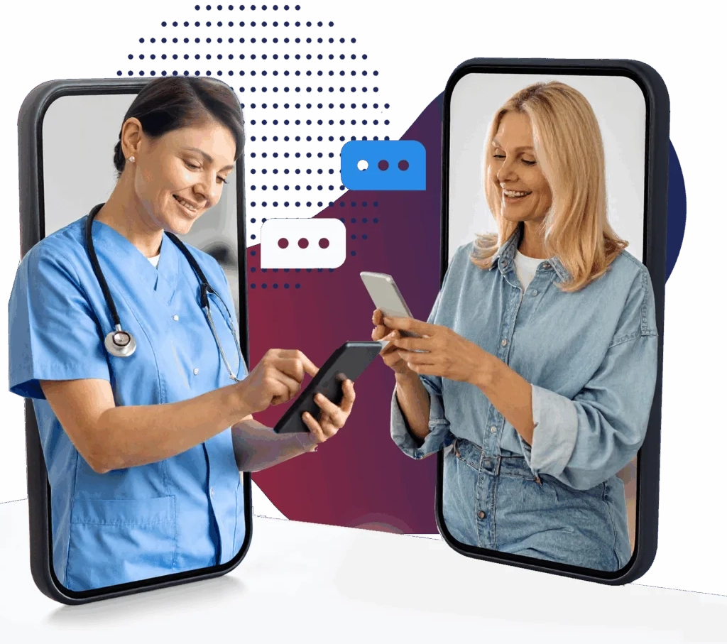 Patient on a virtual primary care visit